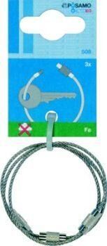 Pösamo Drahtseilschlüsselring Draht-Ø 1,5mm a 3 Stk. Produktbild Pösamo Drahtseilschlüsselring Draht-Ø 1,5mm a 3 Stk.