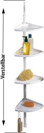 Wenko Teleskop-Duschecke Compact Alu weiss Produktbild Wenko Teleskop-Duschecke Compact Alu weiss