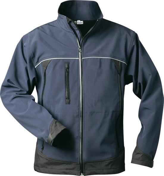 Elysee Jacke Gamma Softshell Gr.L marine schwarz Produktbild Elysee Jacke Gamma Softshell Gr.L marine schwarz