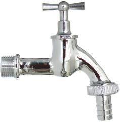 Sanitop Wingenroth Auslaufventil 1/2"Pol.Chrm. Knebel- und Sanitop Wingenroth Auslaufventil 1/2"Pol.Chrm. Knebel- und