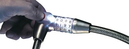 Burgwächter Zahlenschloss mit Licht 230 L 65 Produktbild Burgwächter Zahlenschloss mit Licht 230 L 65