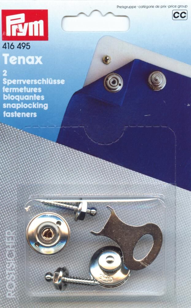 Pösamo Tenax Sperrverschluss(SB) MS-vernick. a 2 Stück Produktbild Pösamo Tenax Sperrverschluss(SB) MS-vernick. a 2 Stück