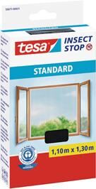 Tesa Fliegengitter anthr.Standard 1,10mx1,30m Produktbild Tesa Fliegengitter anthr.Standard 1,10mx1,30m