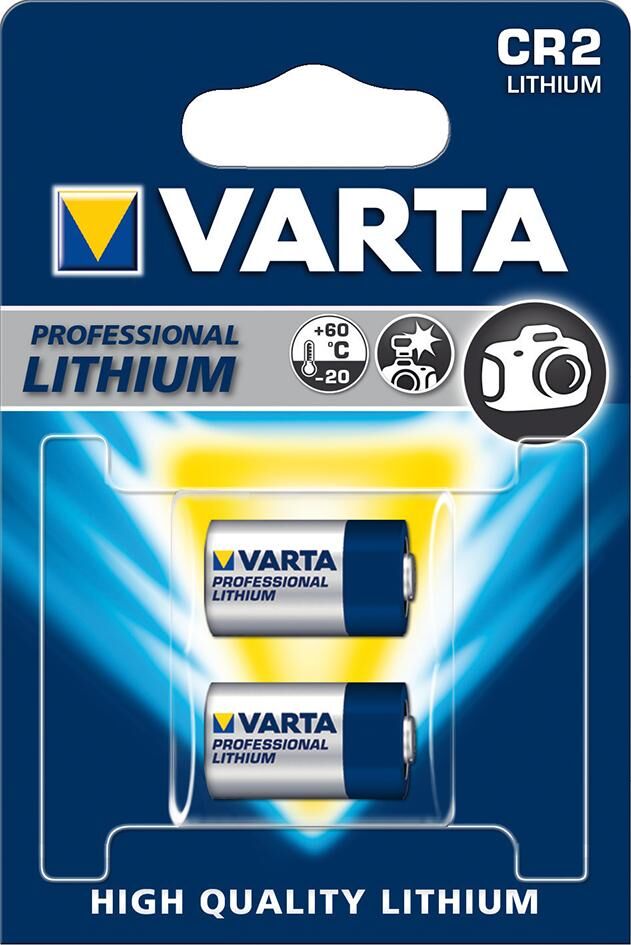 VARTA Batterie Profess. CR2 2er Blister, 3,0V Produktbild VARTA Batterie Profess. CR2 2er Blister, 3,0V