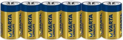 VARTA Longlife Extra Baby/C/LR14 6er Folie, 1,5V Produktbild VARTA Longlife Extra Baby/C/LR14 6er Folie, 1,5V