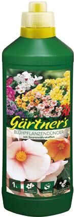 Gärtner`s Blühpflanzendünger mit Spurenelemente, 1 l Produktbild Gärtner`s Blühpflanzendünger mit Spurenelemente, 1 l