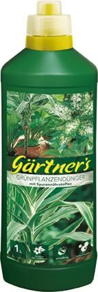 Gärtner`s Grünpflanzendünger mit Spurenelemente, 1 l Produktbild Gärtner`s Grünpflanzendünger mit Spurenelemente, 1 l