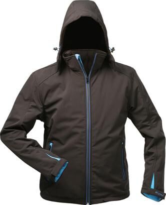 Elysee Jacke Softshell mit Kapuze Gr. M schwarz Produktbild Elysee Jacke Softshell mit Kapuze Gr. M schwarz