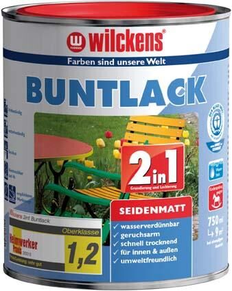 Wilckens Buntlack 2in1, 750 ml seidenma,lichtgr. RAL7035 Produktbild Wilckens Buntlack 2in1, 750 ml seidenma,lichtgr. RAL7035