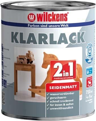 Wilckens Klarlack 2in1, 750 ml seidenmatt Produktbild Wilckens Klarlack 2in1, 750 ml seidenmatt