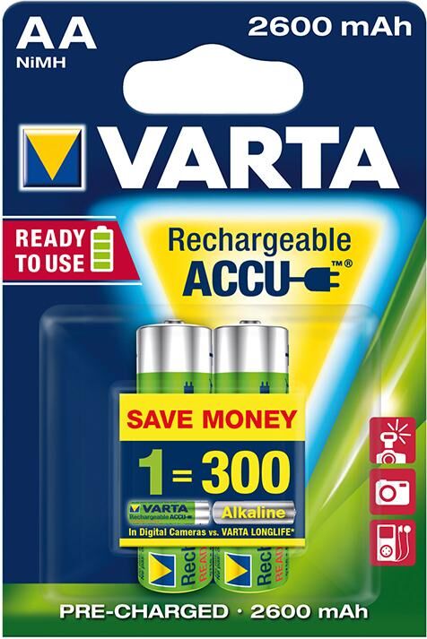 VARTA Professional Akku R2U AA 4-er Blister VARTA Professional Akku R2U AA 4-er Blister