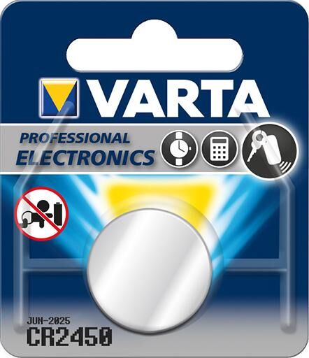 VARTA Electronics LithiumCR 2450, 3V, 1 Blister Produktbild VARTA Electronics LithiumCR 2450, 3V, 1 Blister