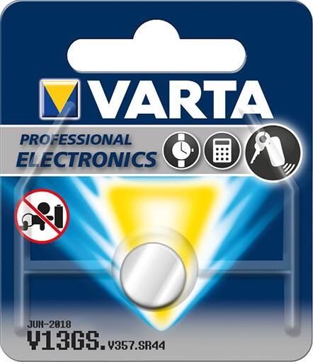 VARTA Electronics Silber V13GS/V357,1erBl.,1,55V Produktbild VARTA Electronics Silber V13GS/V357,1erBl.,1,55V
