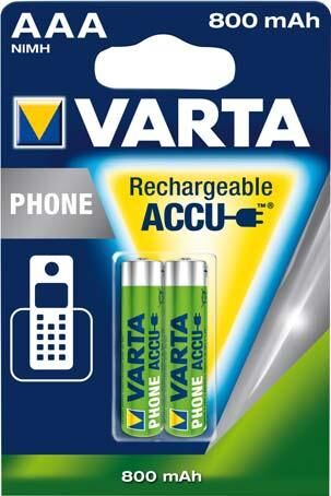 VARTA Phonepower Accu T398 Mico/AAA/HR03,800mAh Produktbild VARTA Phonepower Accu T398 Mico/AAA/HR03,800mAh