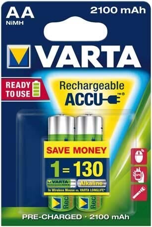 VARTA Rechargeable Power Accu Mignon 2er Bilster Produktbild VARTA Rechargeable Power Accu Mignon 2er Bilster