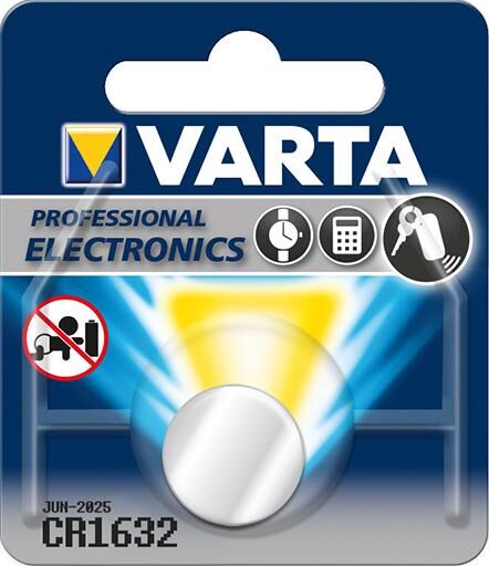 VARTA Knopfzelle Electr. CR1632140mAh Produktbild VARTA Knopfzelle Electr. CR1632140mAh