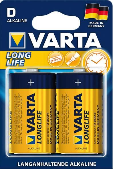 VARTA Longlife Extra Mono/D/LR20 4er Folie, 1,5V Produktbild VARTA Longlife Extra Mono/D/LR20 4er Folie, 1,5V