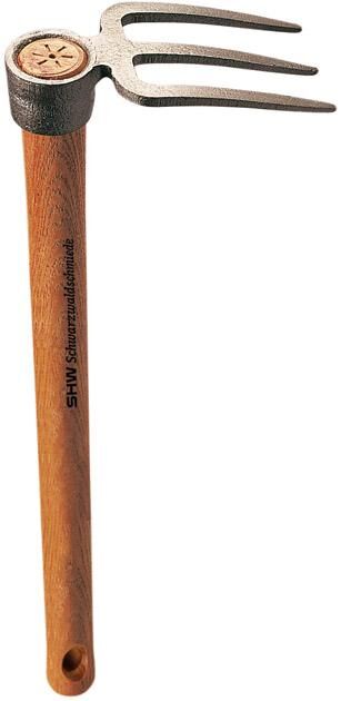 SHW Rex Häckchen mit 3 Zinken, Stiel 40 cm Produktbild SHW Rex Häckchen mit 3 Zinken, Stiel 40 cm