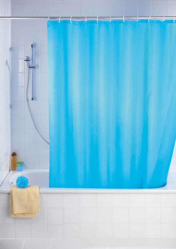 Wenko Duschvorhang 180x200 light blue antis. Produktbild Wenko Duschvorhang 180x200 light blue antis.