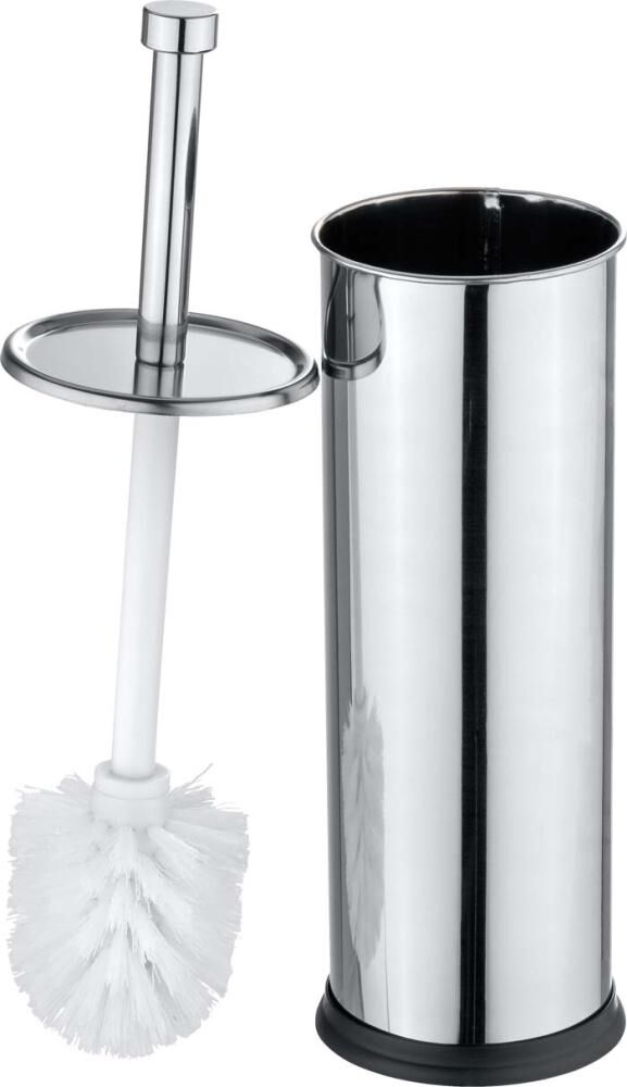 Wenko WC-Garnitur Edelstahl glänzend Produktbild Wenko WC-Garnitur Edelstahl glänzend