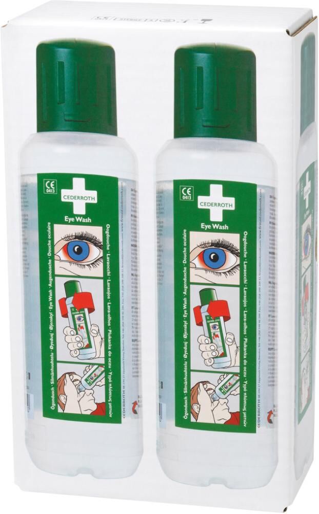 Cederroth  Augenspülstation mit 2 x 500 ml Augenspülung Produktbild Cederroth  Augenspülstation mit 2 x 500 ml Augenspülung