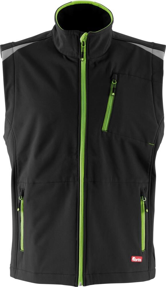 Fortis Herren Weste Premium 24 schwarz limegreen Gr.XL Produktbild Fortis Herren Weste Premium 24 schwarz limegreen Gr.XL
