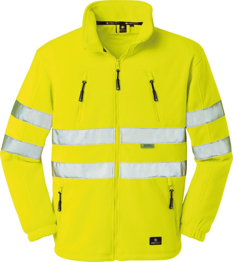 Big Warnfleecejacke Seattle leuchtgelb Gr.L Big Warnfleecejacke Seattle leuchtgelb Gr.L