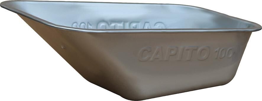 Capito Mulde 100 Liter für Allcar 100 verzinkt gelocht 0,9 mm Produktbild Capito Mulde 100 Liter für Allcar 100 verzinkt gelocht 0,9 mm