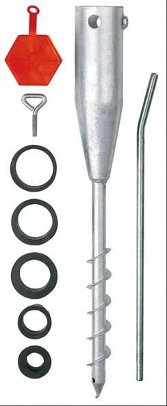 Blome Eindreh-Bodenhülse Stahl Produktbild Blome Eindreh-Bodenhülse Stahl