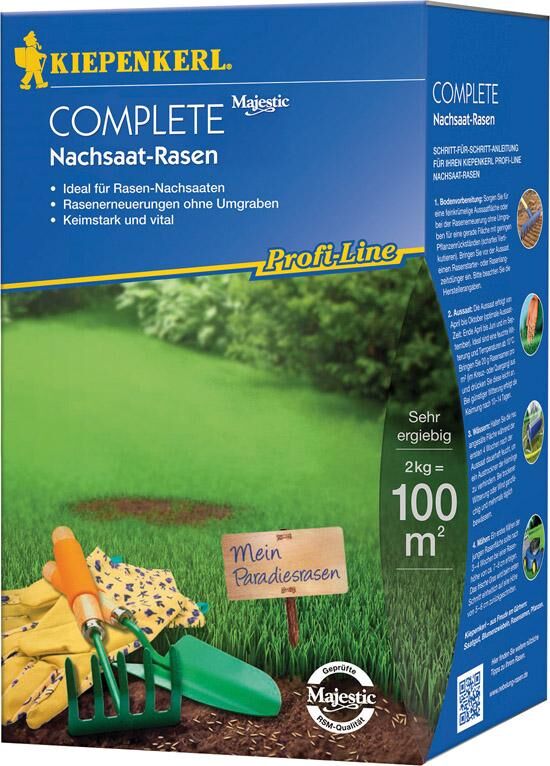 Kiepenkerl Nachsaat-Rasen 2 kg Profi-Line Complete Produktbild Kiepenkerl Nachsaat-Rasen 2 kg Profi-Line Complete