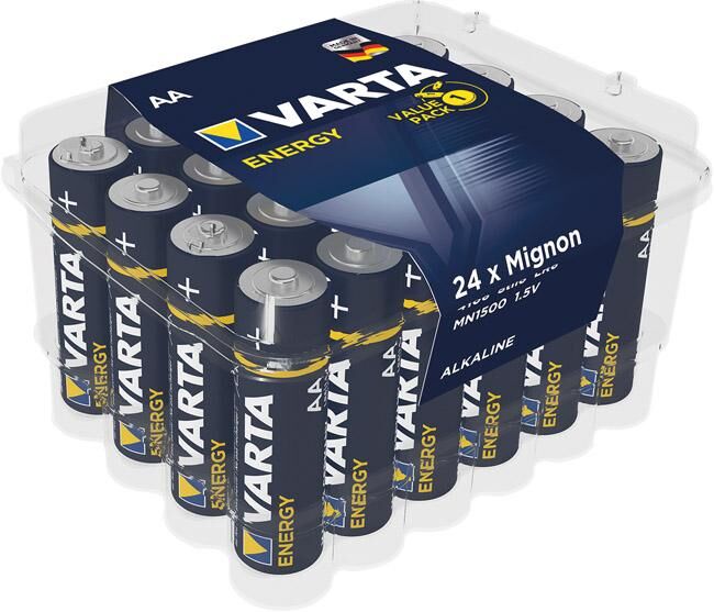 VARTA Batterie Energy AA 24er Box Produktbild VARTA Batterie Energy AA 24er Box