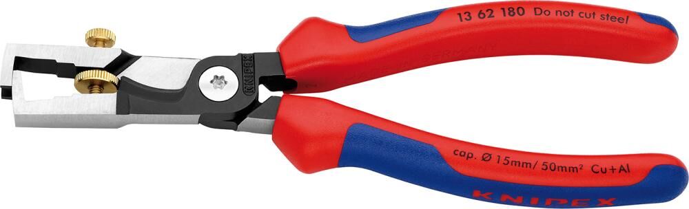 Knipex Abisolier-/Kabelschere 180mm pol.m.M.K.Gr. Produktbild Knipex Abisolier-/Kabelschere 180mm pol.m.M.K.Gr.