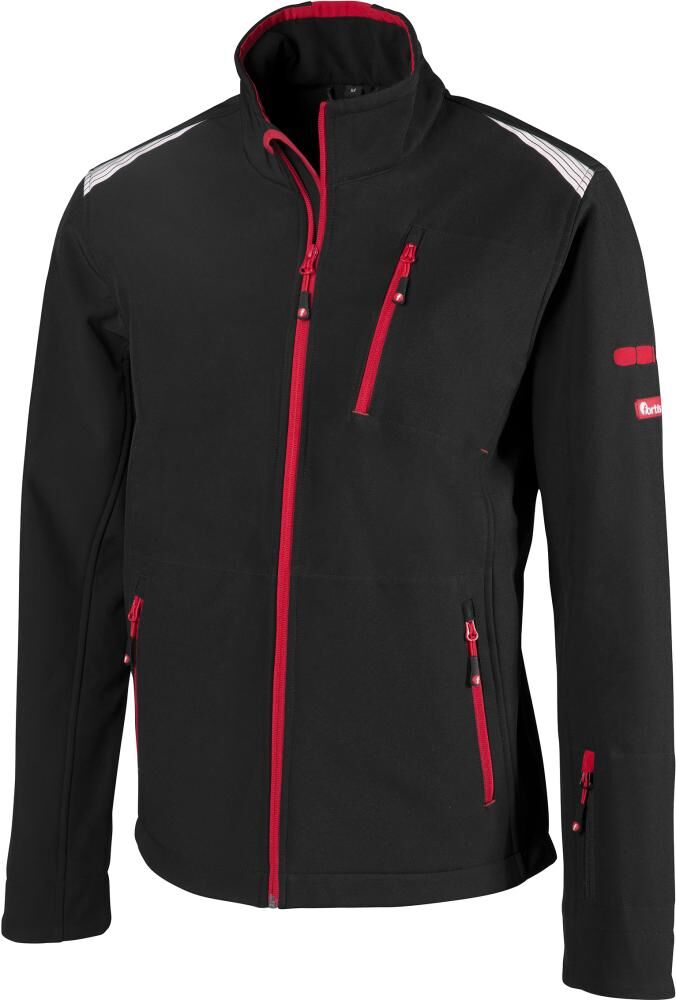 Fortis Herren Jacke Performance 24 schwarz rot Gr.XL Produktbild Fortis Herren Jacke Performance 24 schwarz rot Gr.XL