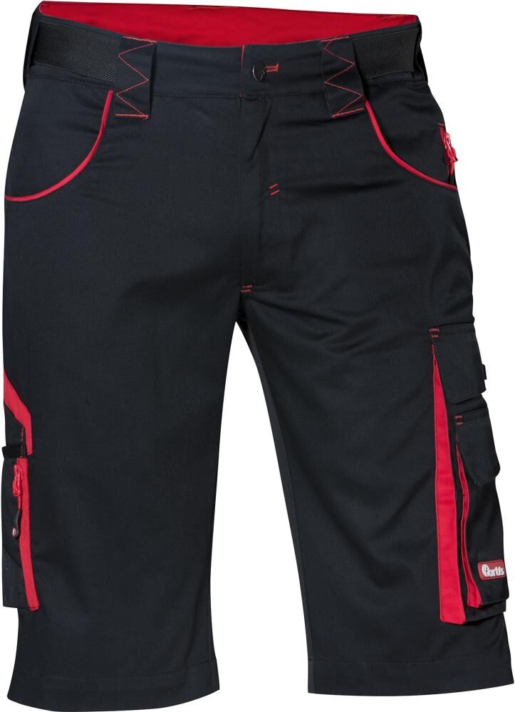Fortis Herren Bermuda Performance 24 schwarz rot Gr.62 Produktbild Fortis Herren Bermuda Performance 24 schwarz rot Gr.62