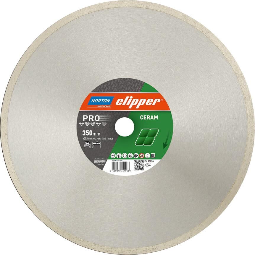 Norton Clipper Diamant Trennscheibe Pro Ceram MD120C 2295 300 x 25,4 Produktbild Norton Clipper Diamant Trennscheibe Pro Ceram MD120C 2295 300 x 25,4