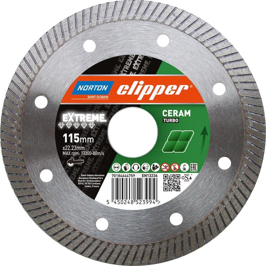 Norton Clipper Diamant Trennscheibe SuperGresXT EVO 125 x 22,23 Produktbild Norton Clipper Diamant Trennscheibe SuperGresXT EVO 125 x 22,23