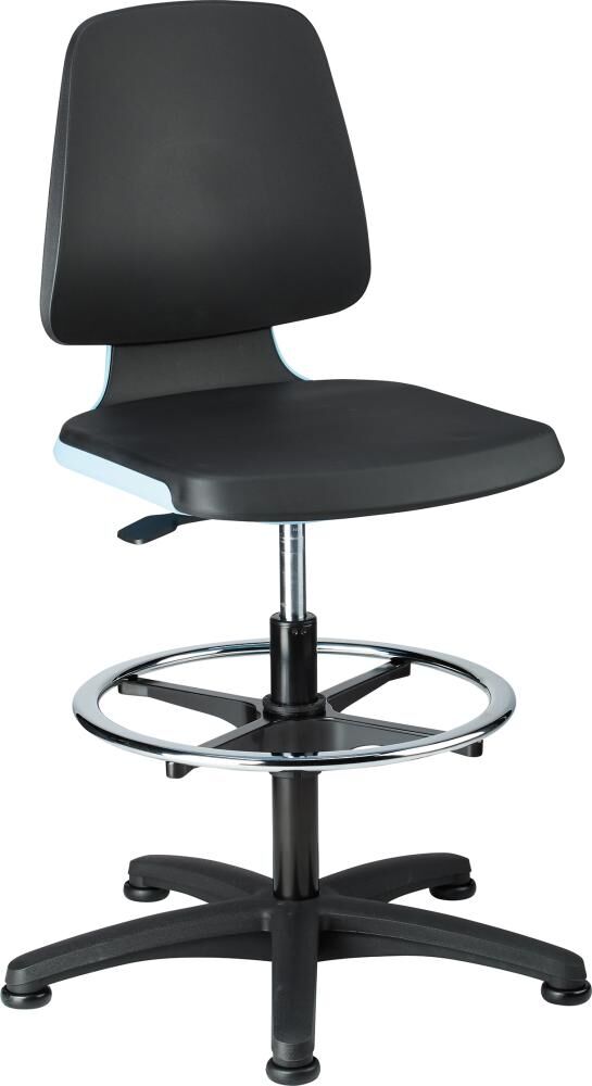 Bimos Stuhl Labsit 3 blau mit Fußring Produktbild Bimos Stuhl Labsit 3 blau mit Fußring