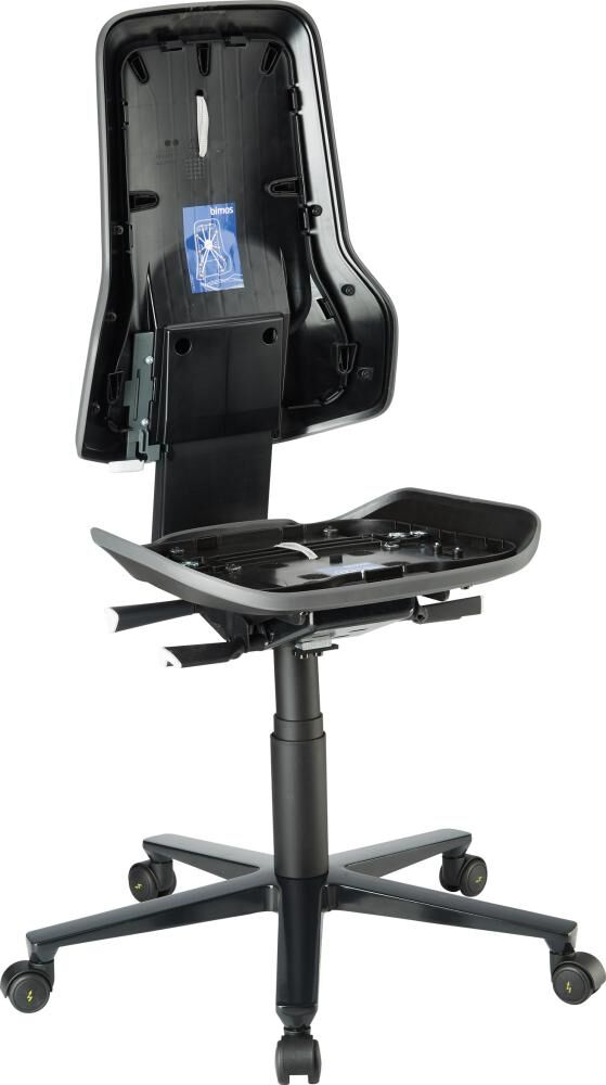 Bimos Basisstuhl ESD NEON 2 grau mit Rollen perman Produktbild Bimos Basisstuhl ESD NEON 2 grau mit Rollen perman