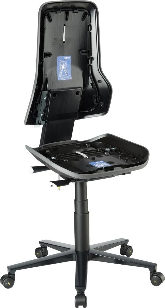 Bimos Basisstuhl ESD NEON 2 grau mit Rollen synchro Produktbild Bimos Basisstuhl ESD NEON 2 grau mit Rollen synchro