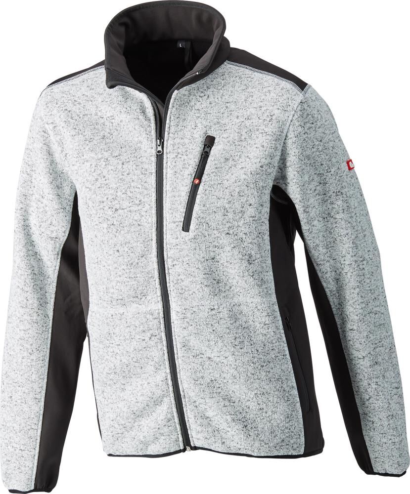 Fortis Strickjacke Softshell grau schwarz Gr.S Produktbild Fortis Strickjacke Softshell grau schwarz Gr.S