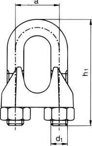Pösamo Drahtseilkl.ehem.DIN 741 A4 6,0mm/M4 1/8" a1Stk SB Produktbild Pösamo Drahtseilkl.ehem.DIN 741 A4 6,0mm/M4 1/8" a1Stk SB bild 2