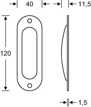 FSB ST-Einlassmuschel,PZ, 0 42 4212,oval,F69 matt Produktbild FSB ST-Einlassmuschel,PZ, 0 42 4212,oval,F69 matt bild 2