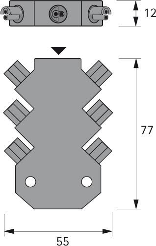 Magic LED 6-fach Verteiler MP2 24VDC max. 8A Produktbild Magic LED 6-fach Verteiler MP2 24VDC max. 8A bild 2