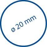 Wenko Teleskop-Duschstange 70-115cm, weiß, ausziehb. Produktbild Wenko Teleskop-Duschstange 70-115cm, weiß, ausziehb. bild 2