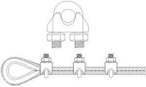 Pösamo Drahtseilkl.ehem.DIN 741 Zn 8mm/M6 5/16" a 2Stk SB Produktbild Pösamo Drahtseilkl.ehem.DIN 741 Zn 8mm/M6 5/16" a 2Stk SB bild 3