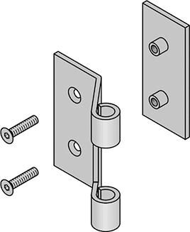 FSB Glastür-Band,3 teilig, VG 8790K,f.Stahlz.F69matt Produktbild FSB Glastür-Band,3 teilig, VG 8790K,f.Stahlz.F69matt bild 3
