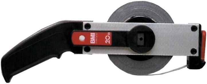 BMI Rahmenbandmaß 30m x 13mm Stahl weißlackiert Produktbild BMI Rahmenbandmaß 30m x 13mm Stahl weißlackiert