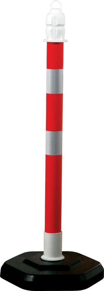 Temka Kettenpfosten, r/w, 1000mm, Ø 63mm Produktbild Temka Kettenpfosten, r/w, 1000mm, Ø 63mm