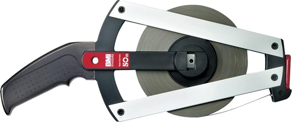 BMI Rahmenbandmaß 50m x 13mm Stahl polyamid Produktbild BMI Rahmenbandmaß 50m x 13mm Stahl polyamid