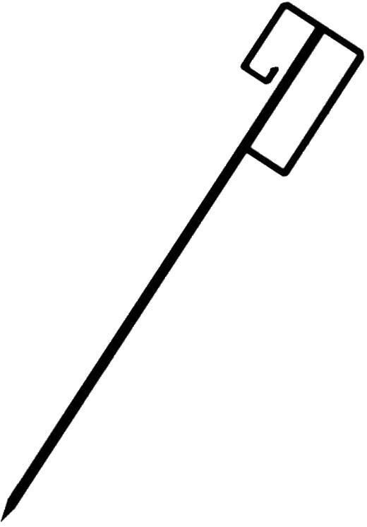 Absperrhalter geschlossene Ausführung 1250 x 14 mm Produktbild Absperrhalter geschlossene Ausführung 1250 x 14 mm